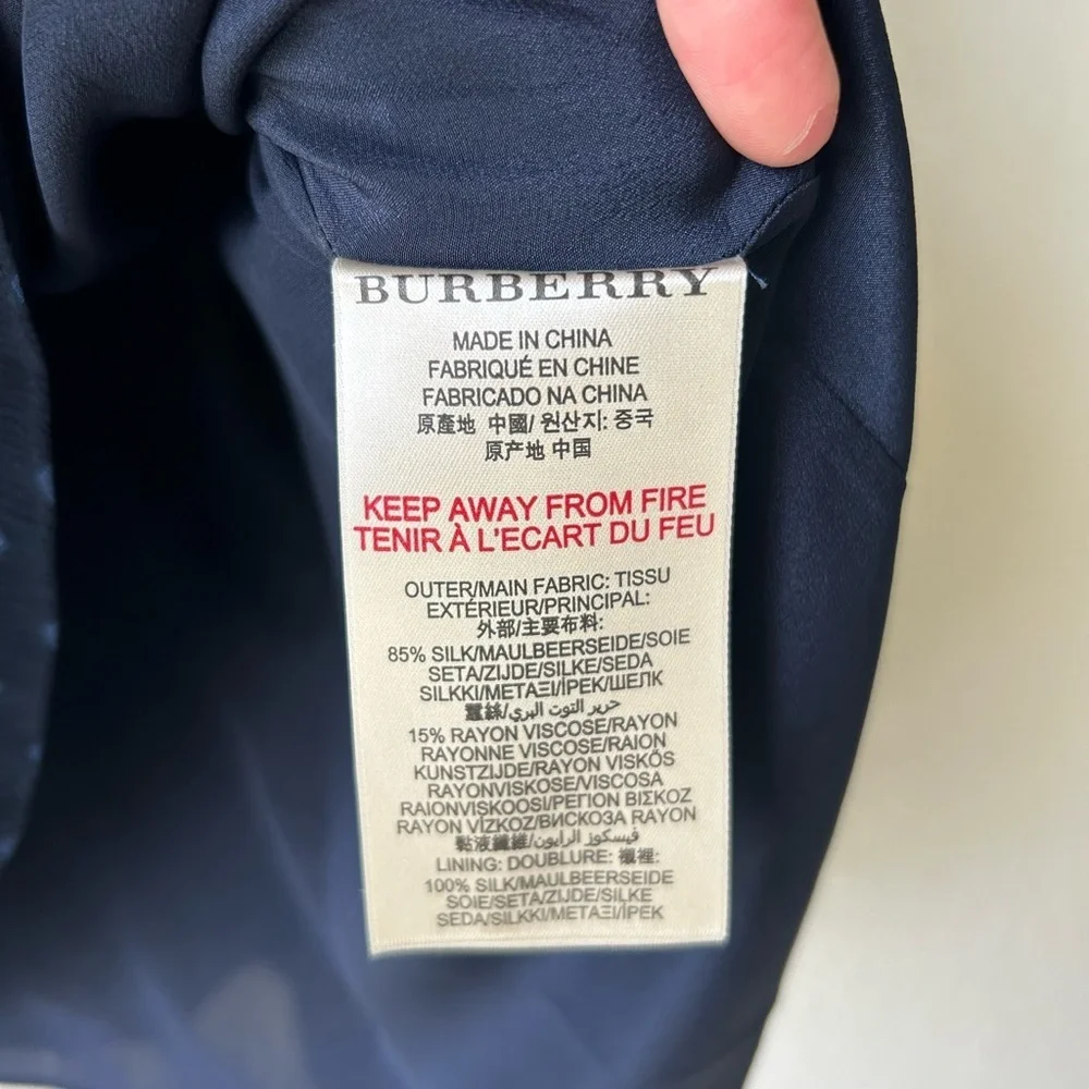 Burberry Brit Sleeveless Embroidered Pleated Mini Dress - Picture 8 of 8